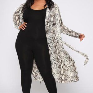 Snakeskin Print Jacket